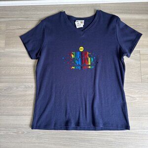 Vintage ABC Disney Super Soap Weekend 2002 Shirt Women’s XL Navy MGM Studios NWT